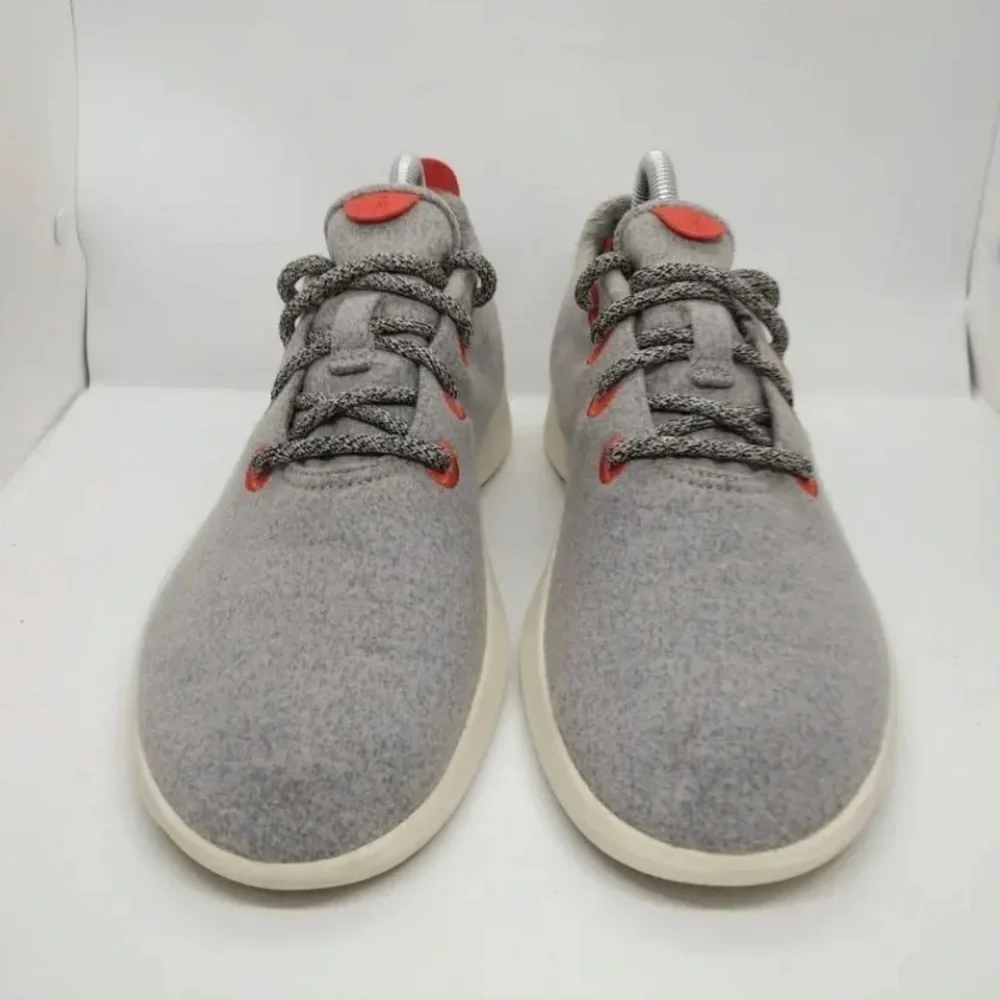 Allbirds Merino Wool Runners Casual Sneakers Shoes Grey Orange Size 10 - Picture 6 of 10